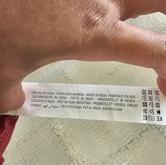 Zara TRF Boho Maxi Dress Red Embroidered Long Sleeve Peasant Ethnic Festival M - Picture 15 of 16